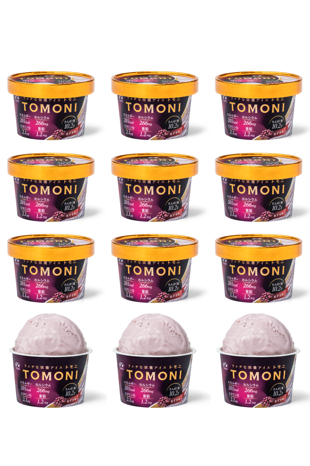リッチな栄養アイス TOMONI (あずき)